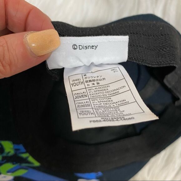 NEW! Disney Park Mickey Mouse Mohawk punk rock black flexfit hat cap Walt Disney - Picture 4 of 5